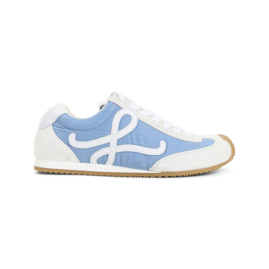 Loewe Blue Leather Sneakers With Distinctive Side Design