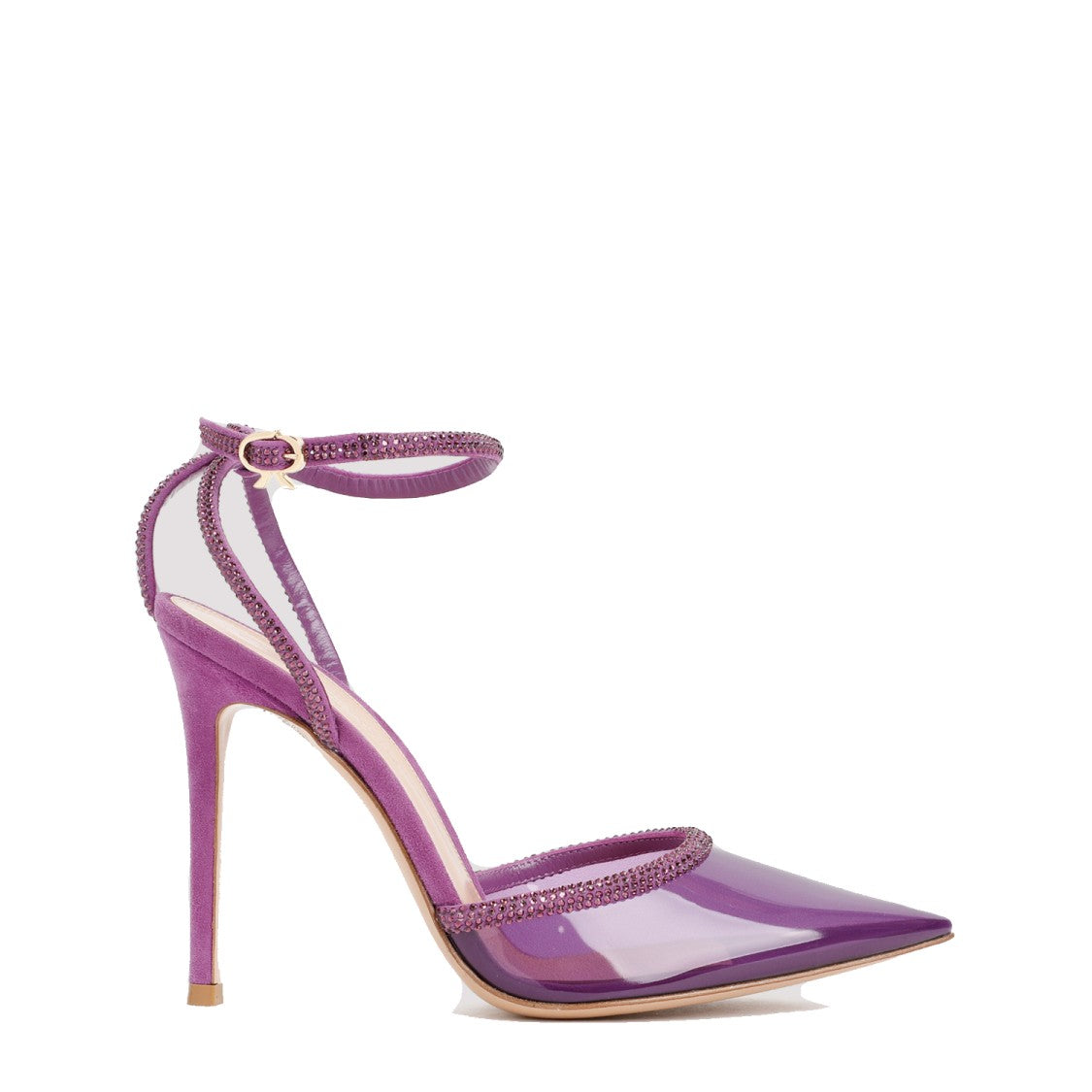 Gianvito Rossi Freesia Suede And Plexiglass Sandals