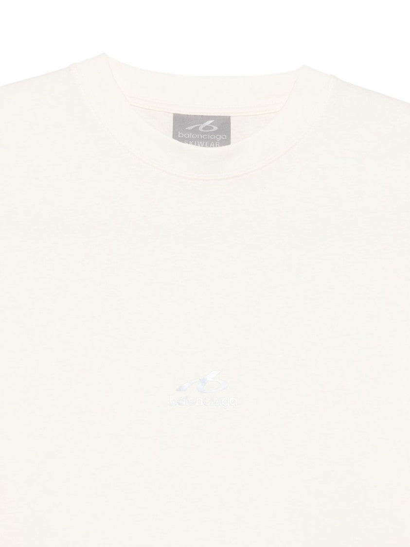 Balenciaga Relaxed Embroidered Logo Short-Sleeve T-Shirt