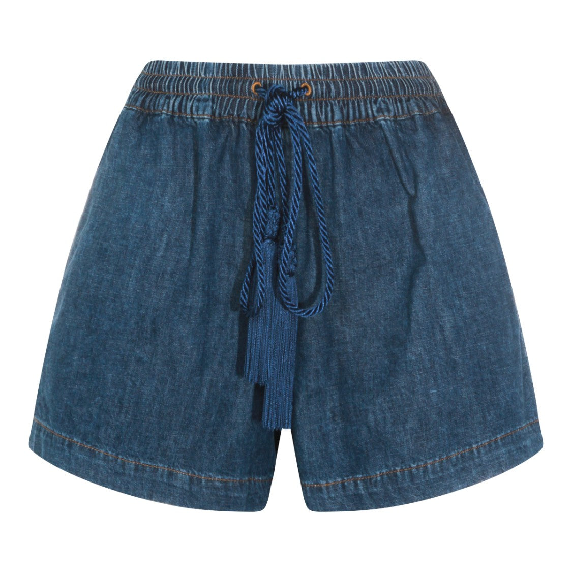 Valentino Denim Shorts With Relaxed Fit