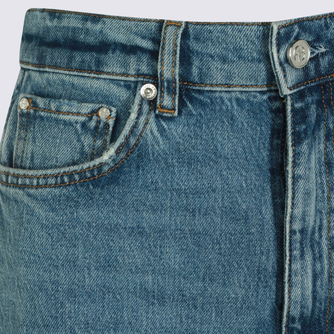 Anine Bing High-Waisted Straight-Leg Jeans With Classic Five-Pocket Design