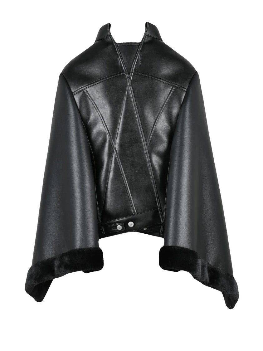 Junya Watanabe X Levi's Sleeveless Black Polyurethane Junya Watanabe X Levi's Cape