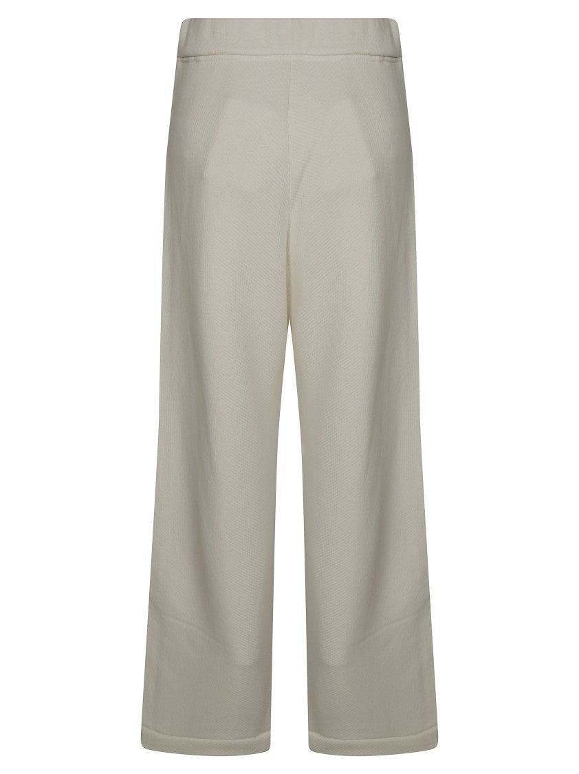 Max Mara Relaxed Wide-Leg Pants With Textured Finish