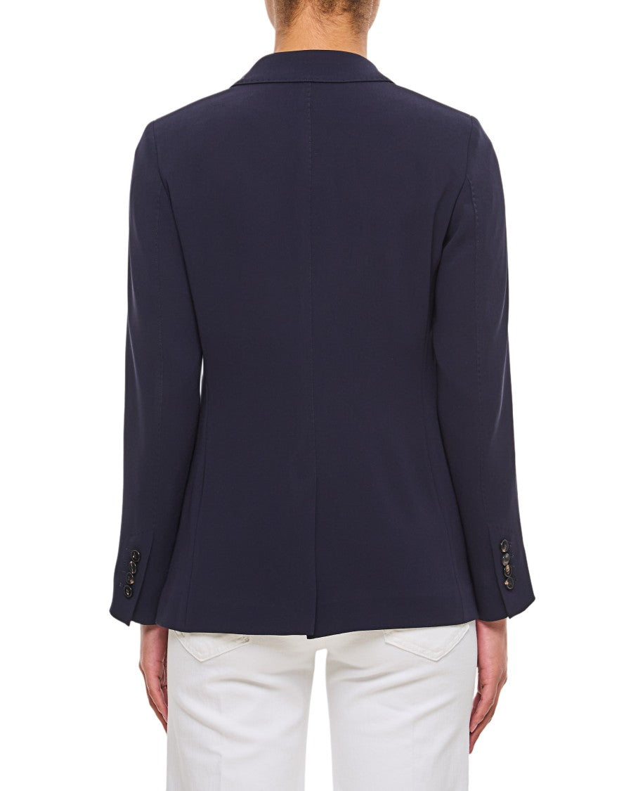 Alberto Biani Double-Breasted Cady Blazer