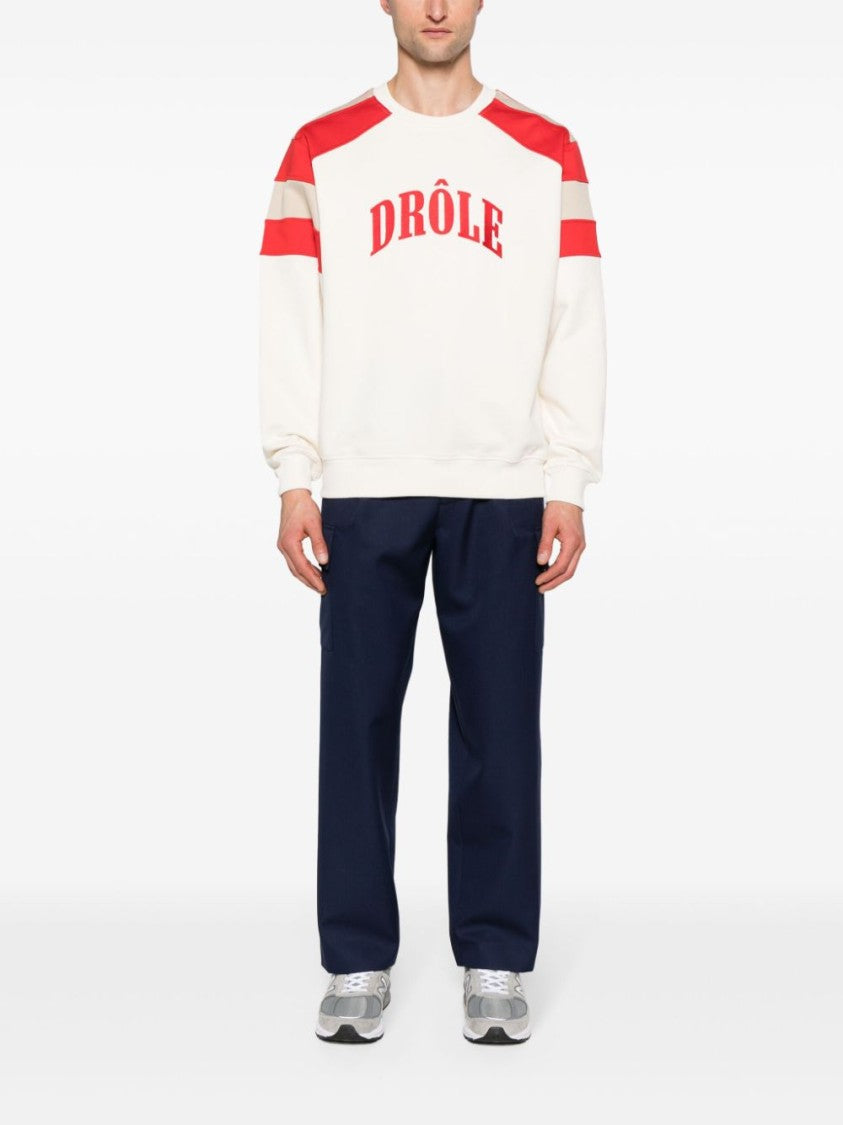 Drôle De Monsieur Navy Blue Twill Pants