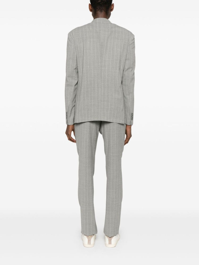 Tagliatore Vesuvio Heather Grey Double-Breasted Suit