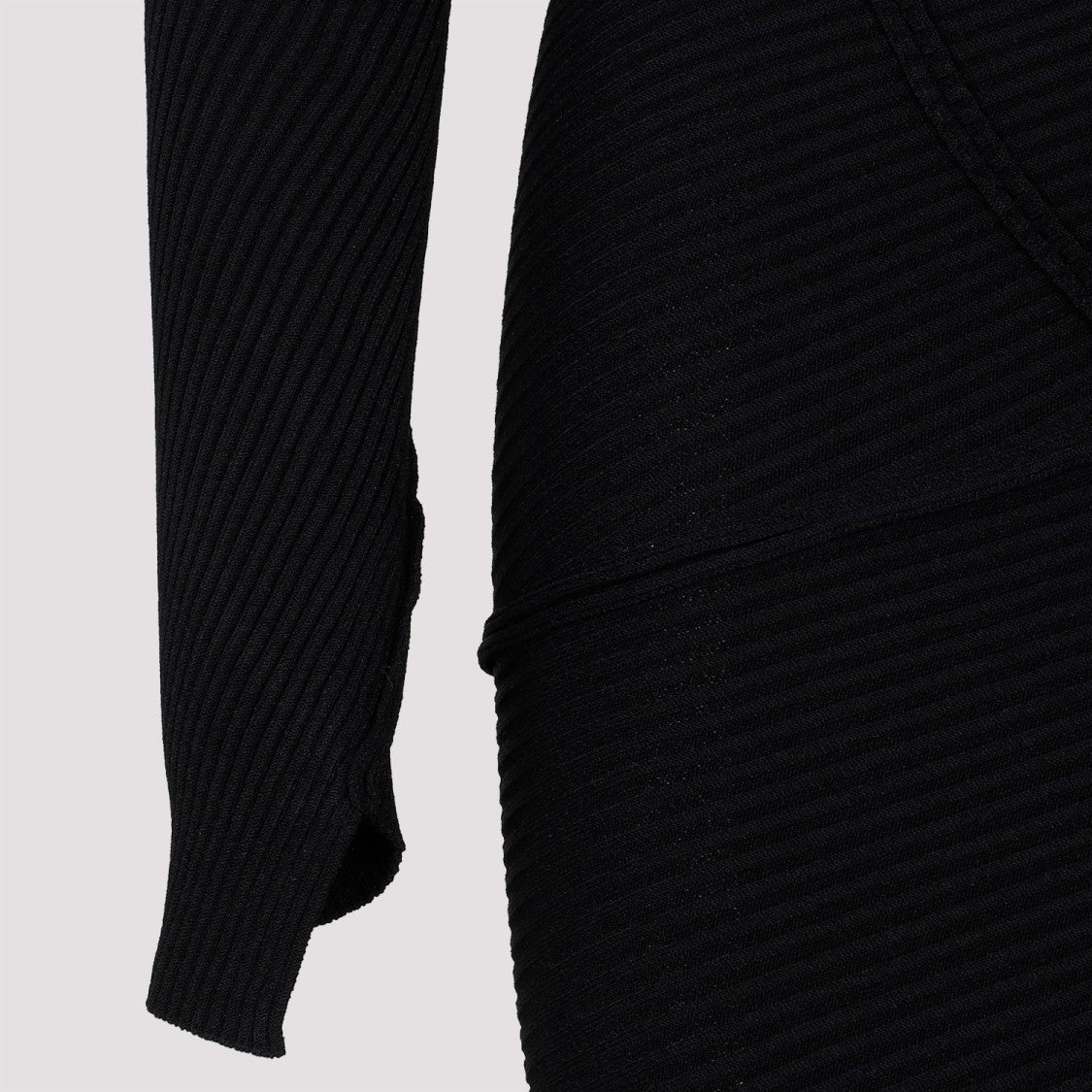 Balenciaga Spiral Black Viscose Maxi Dress