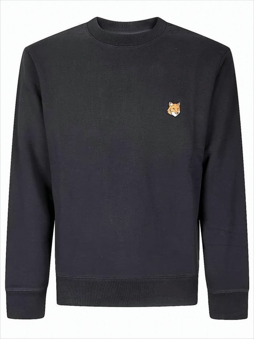 Maison Kitsuné Regular-Fit Black Cotton Sweatshirt