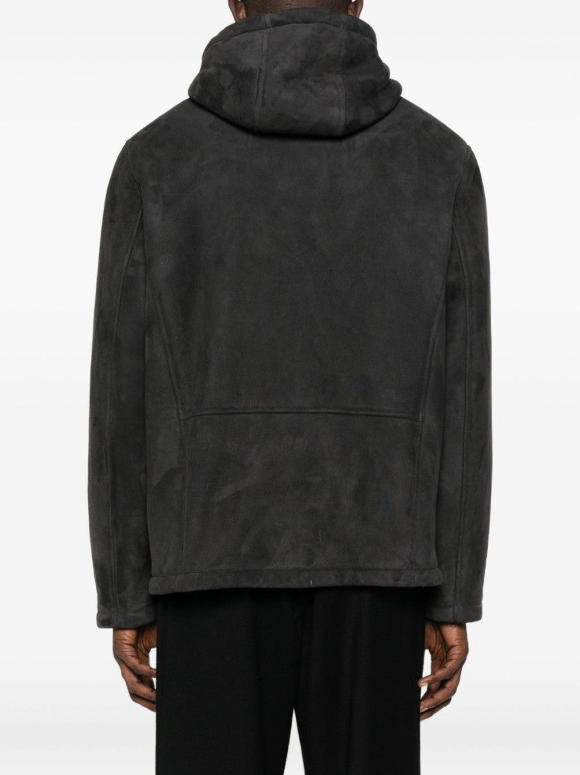 Lardini Giacche Grigio Lambskin Jacket