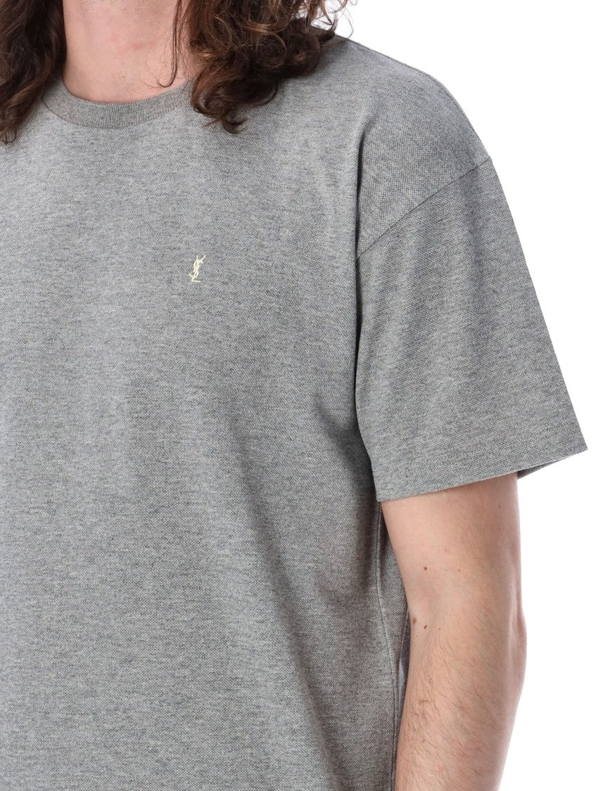 Saint Laurent Classic Crewneck Piquet T-Shirt