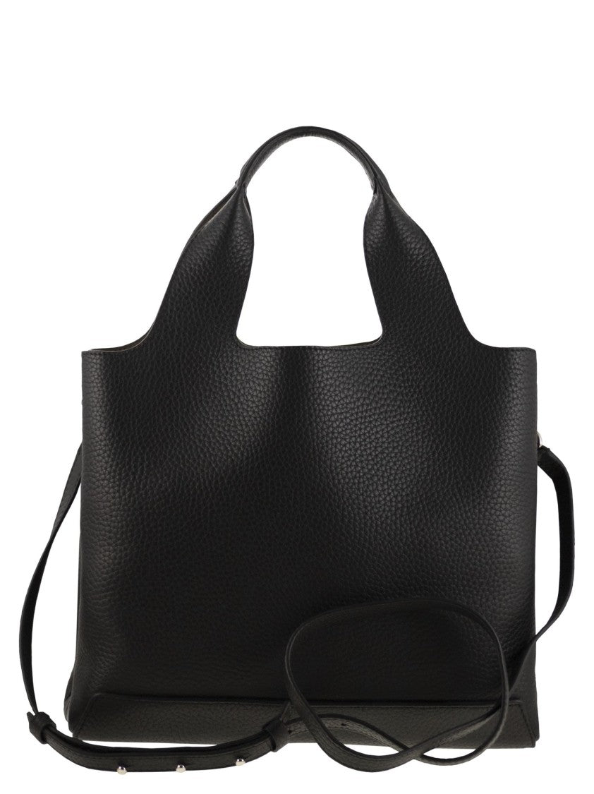 Hogan Shopping Bag In Textured Leather