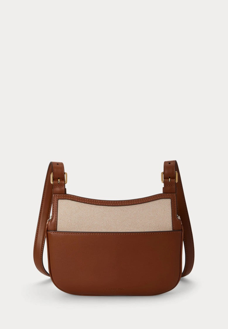 Lauren Ralph Lauren Structured Rectangular Shoulder Bag With Textured Fabric