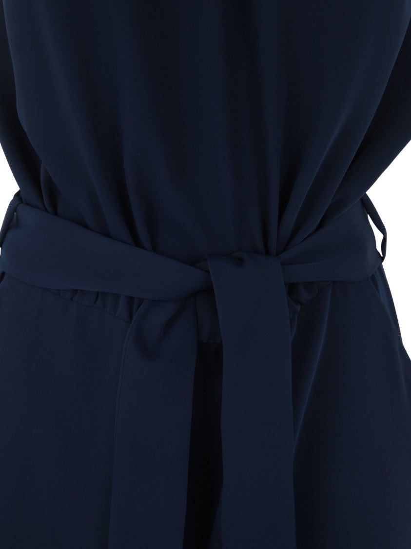 P.A.R.O.S.H. Halter Neck Jumpsuit With Ruffled Neckline