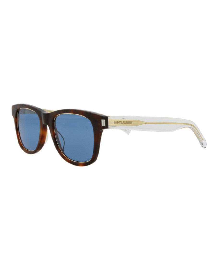 Saint Laurent Tortoiseshell Square-Frame Acetate Sunglasses With Gold-Tone Details