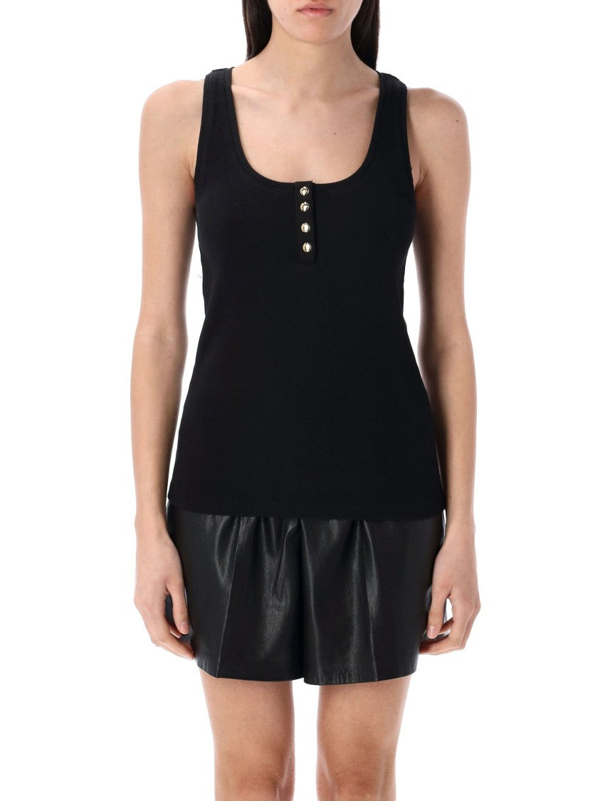 Anine Bing Scoop Neck Ribbed Tank Top