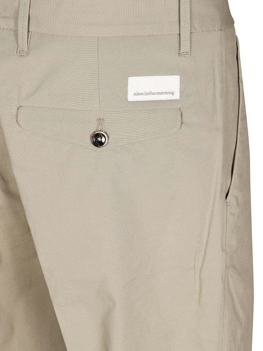 Nine In The Morning Sage Jupiter Flat Front Pants