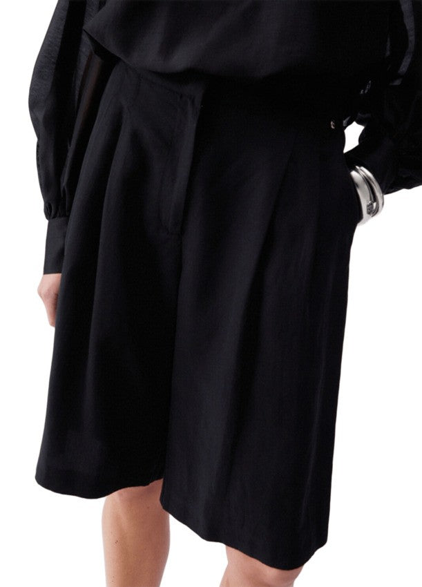 Liu Jo Knee-Length Linen And Lyocell Bermuda Shorts