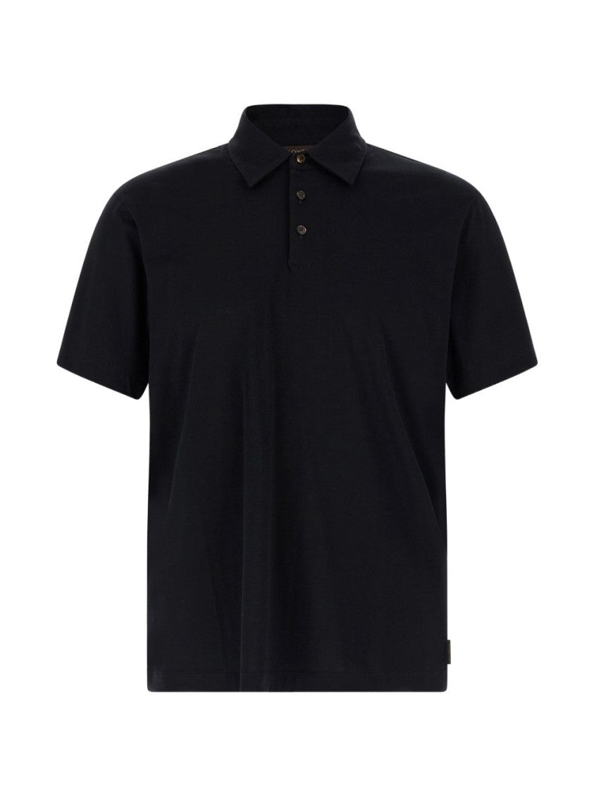 Zanone Short-Sleeve Polo Shirt With Button Placket And Traditional Collar