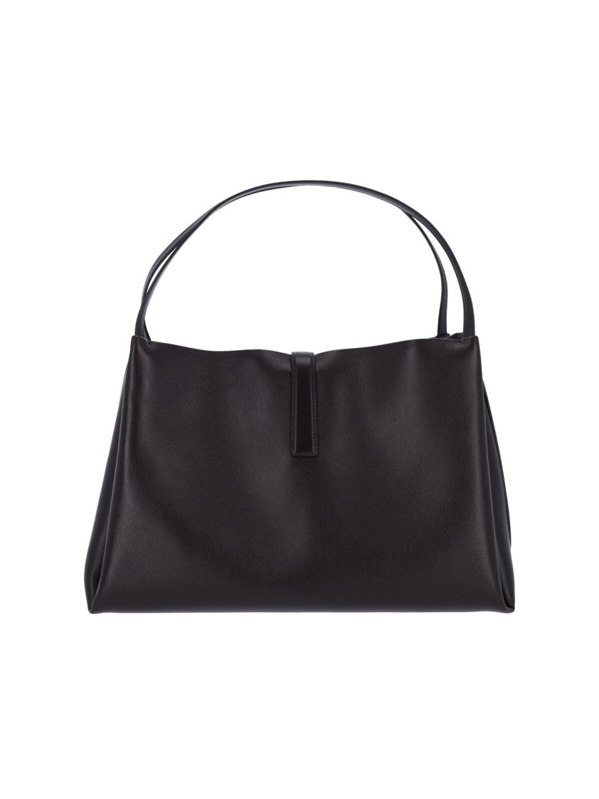Ferragamo "Gancini" Tote Bag – Black