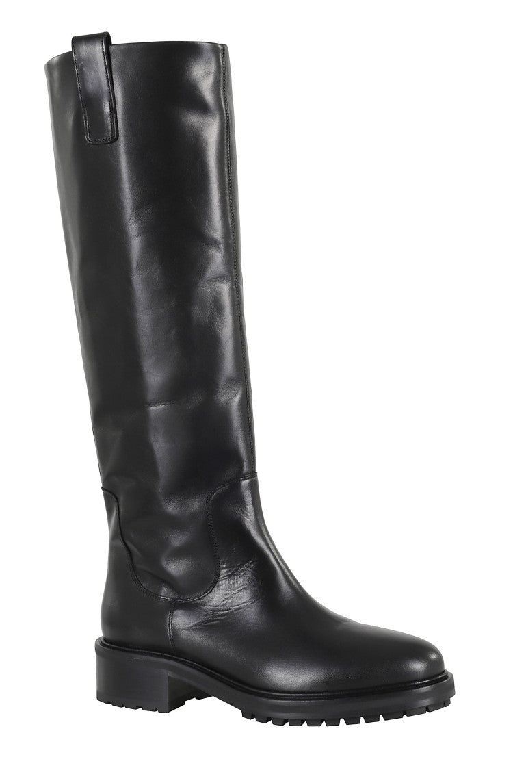 Aeydē Henry High-Leg Pullers Leather Boots