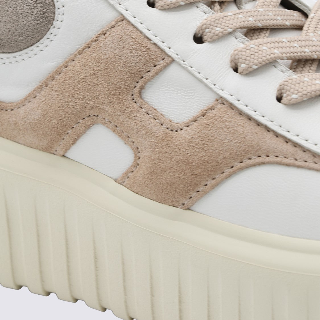 Hogan Chunky Platform Sneakers With Leather And Suede Overlays