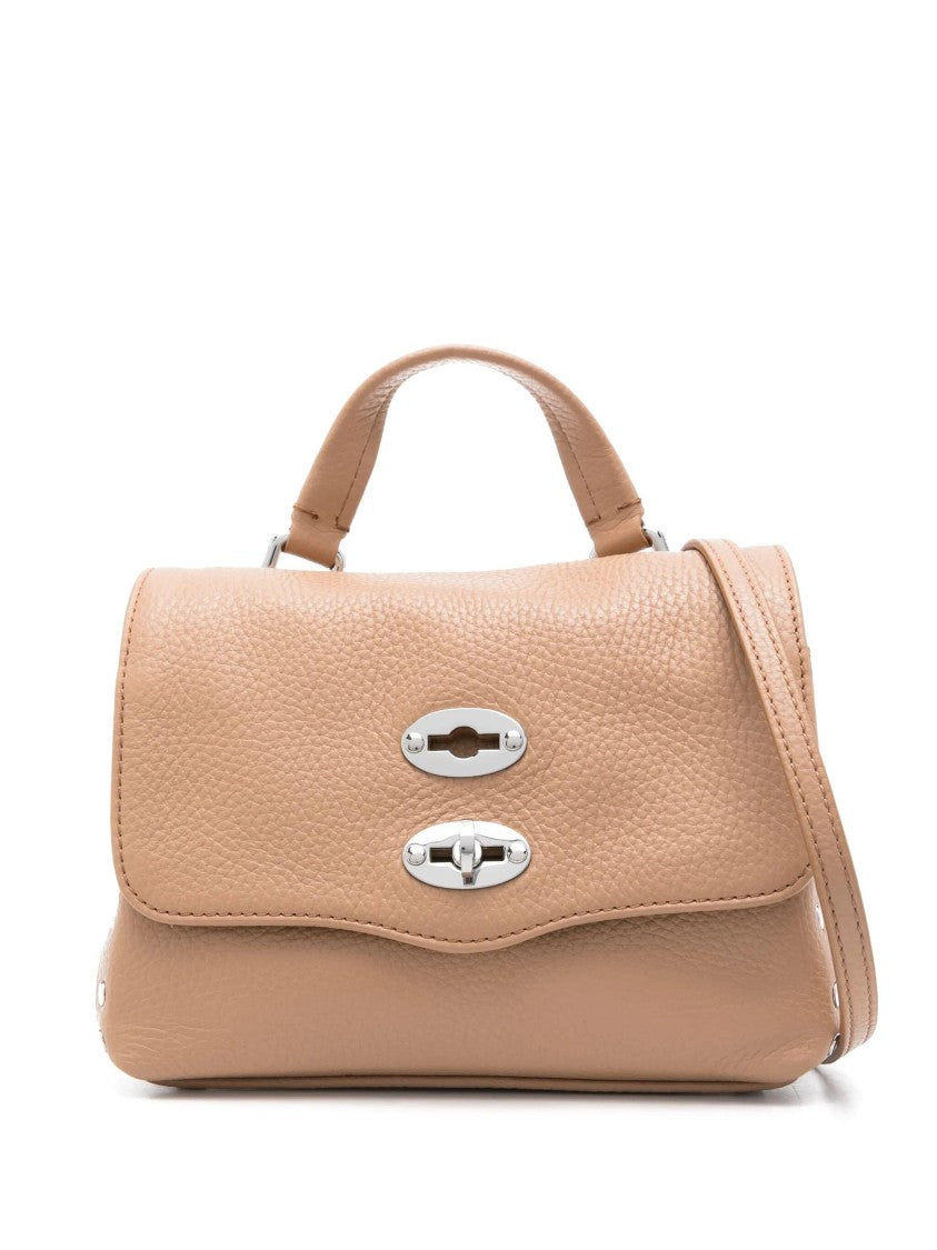 Zanellato Structured Leather Handbag With Pebbled Texture