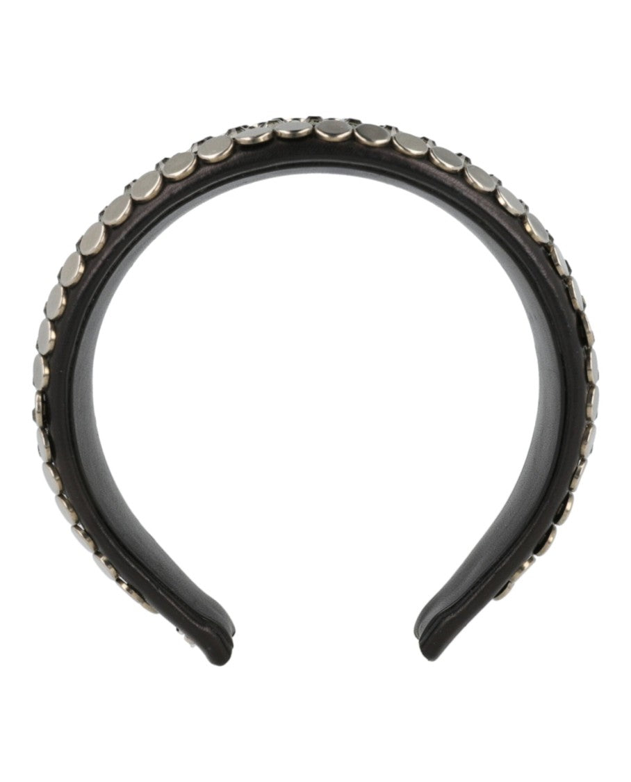 Gucci Beaded Leather Headband