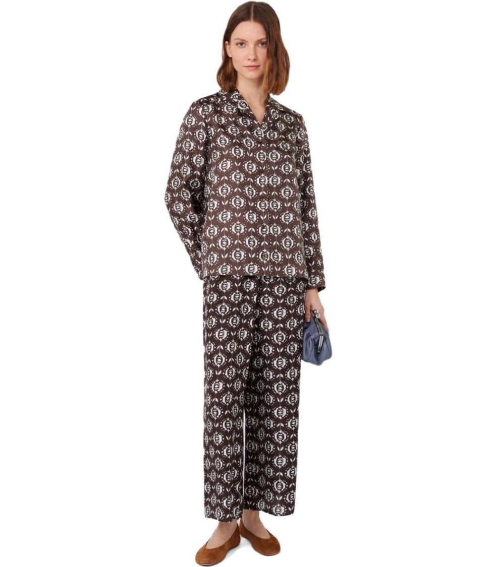 Max Mara Oncia Brown Shirt