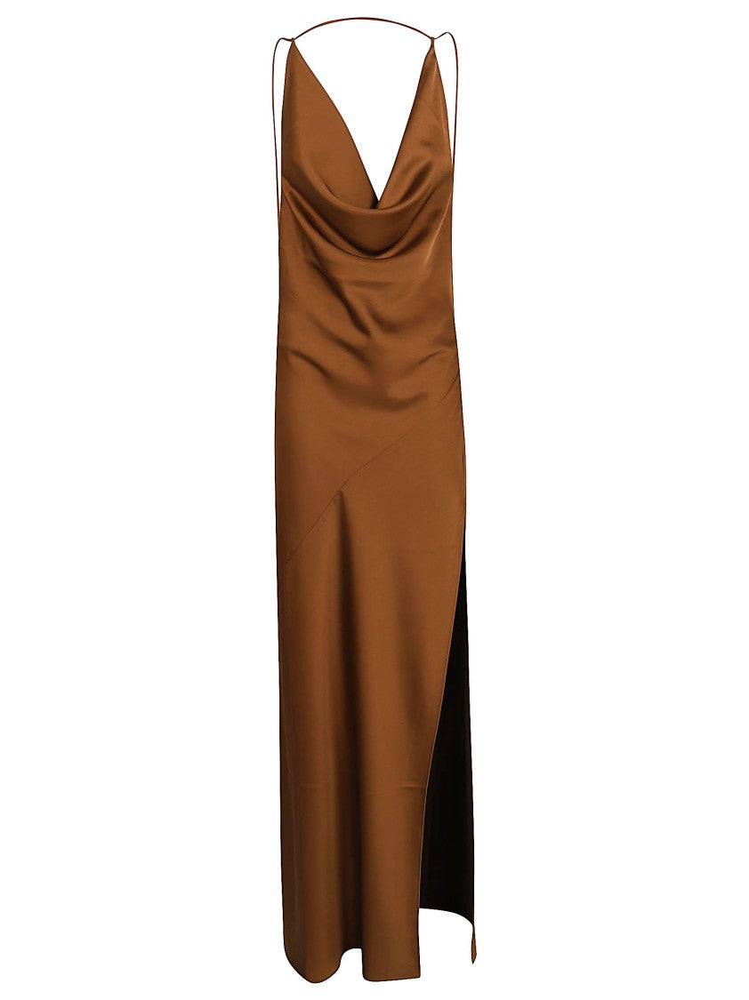 The Andamane Maxi Dress With Cowl Neckline