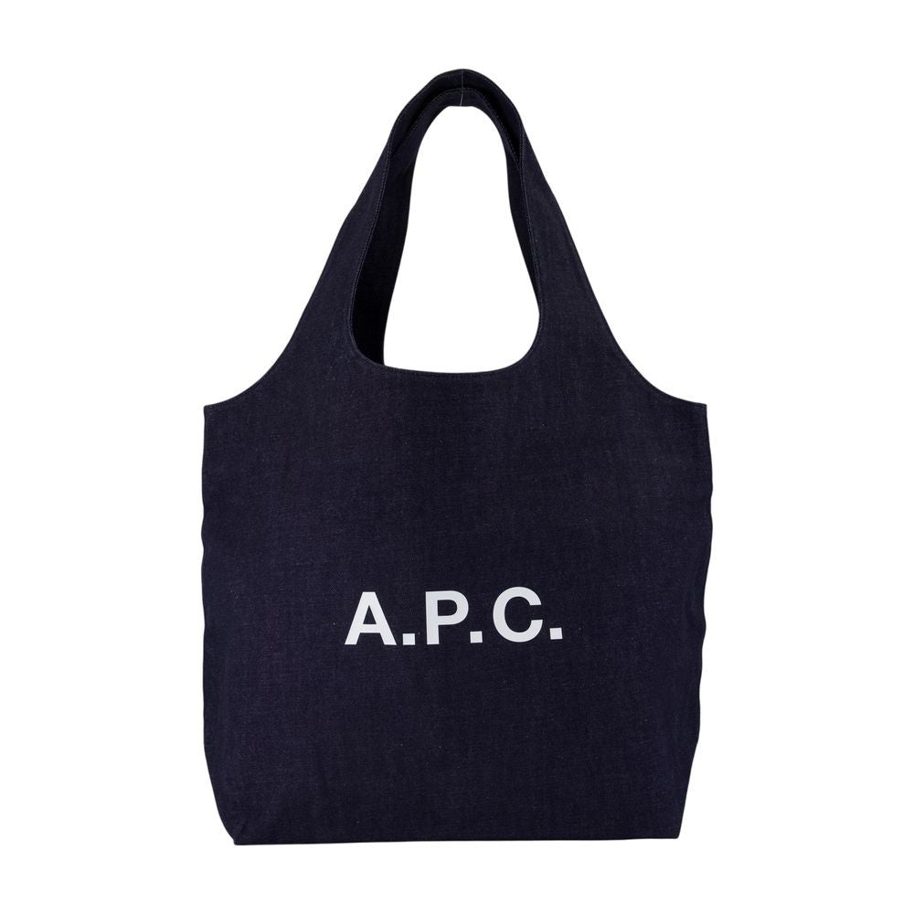 A.P.C. Ninon Tote Bag - Cotton - Blue