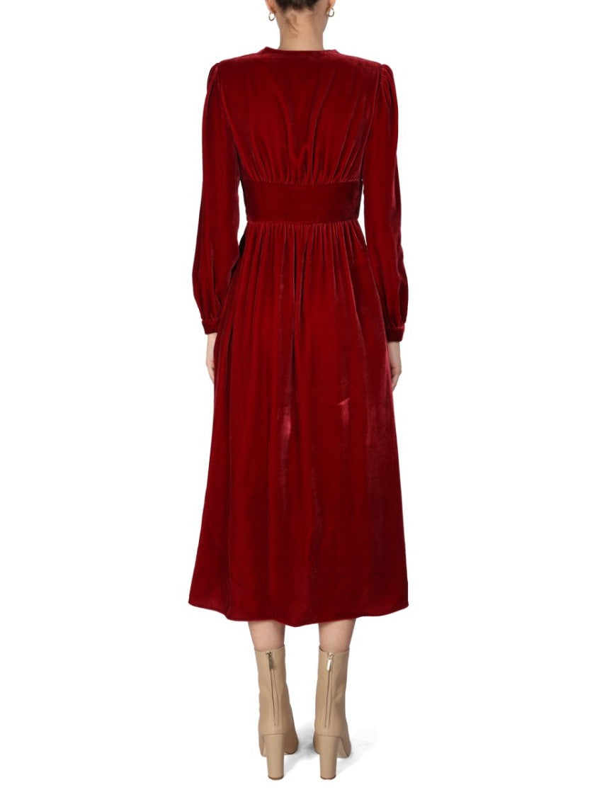 Boutique Moschino Panné Velvet Dress