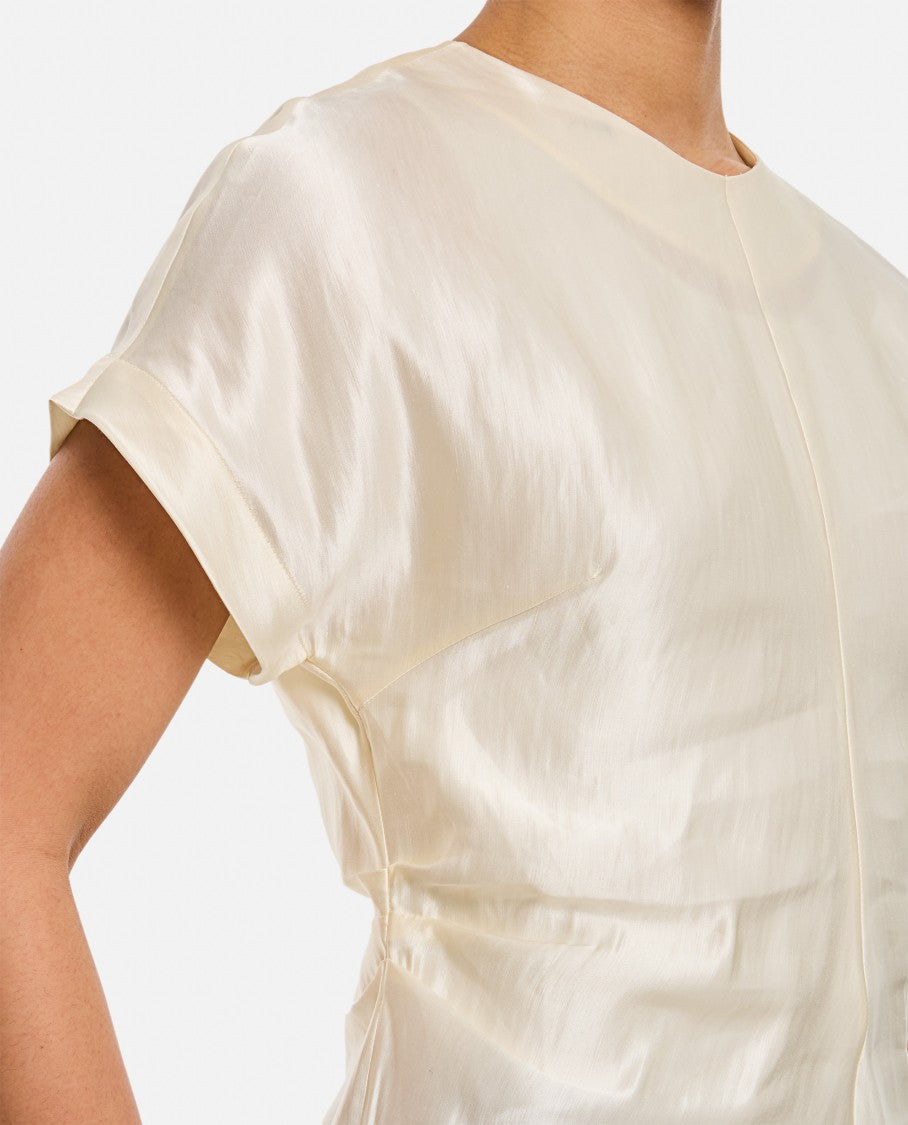 Loulou Studio Fitted Short-Sleeved Blouse