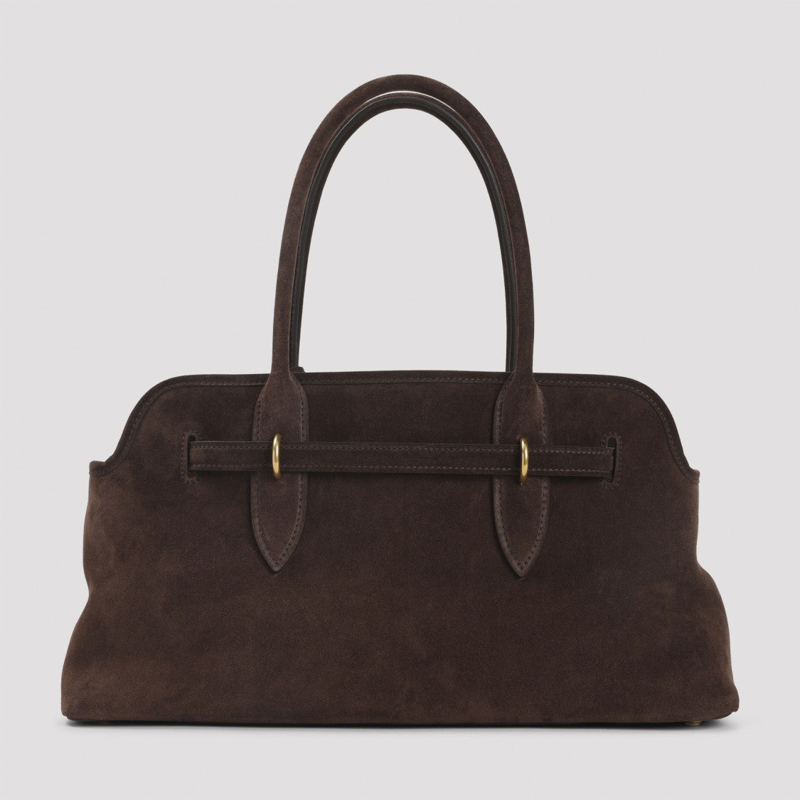Miu Miu Aventure Dark Brown Suede Lamb Leather Handbag