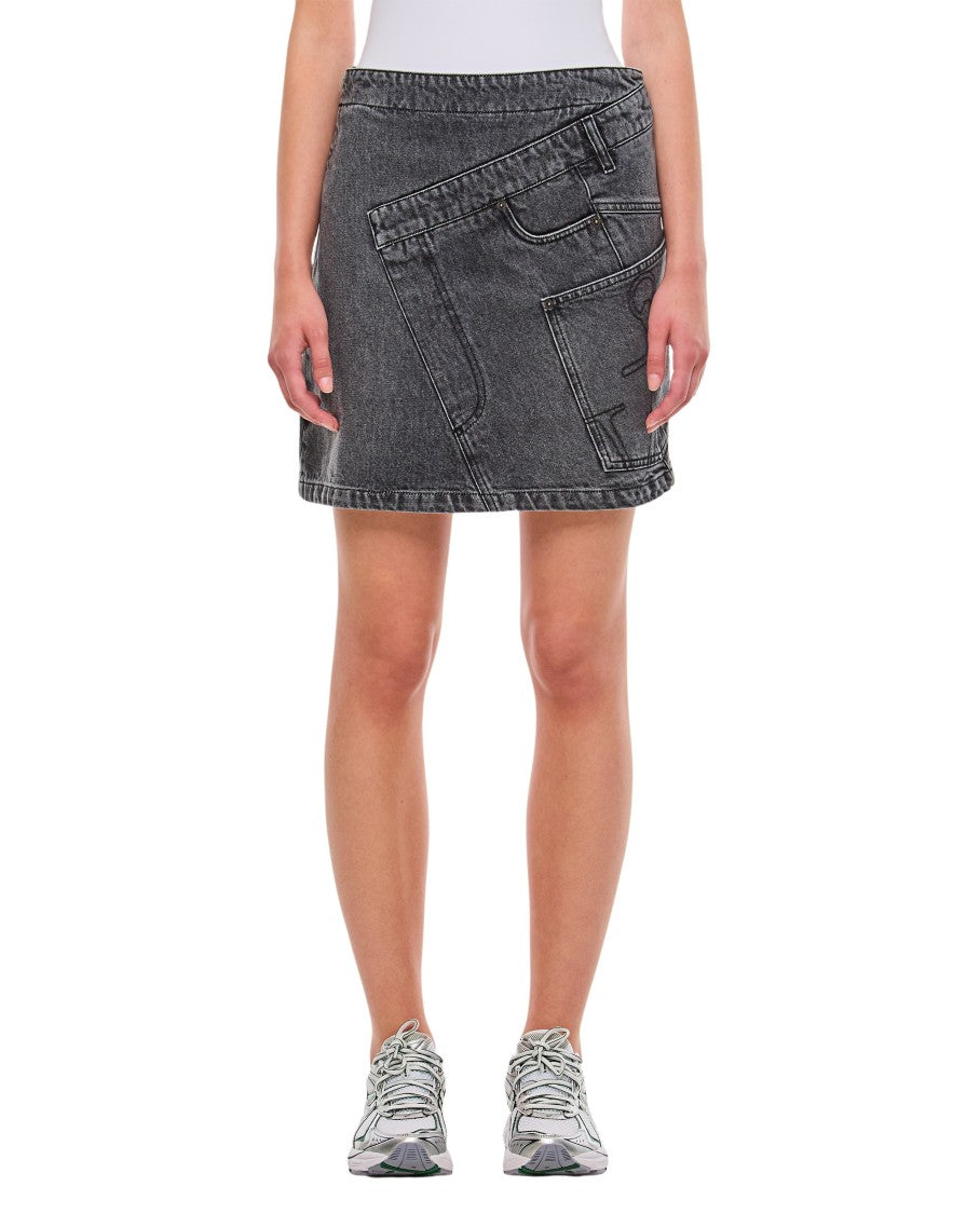 J. W. Anderson Denim Twisted Skirt