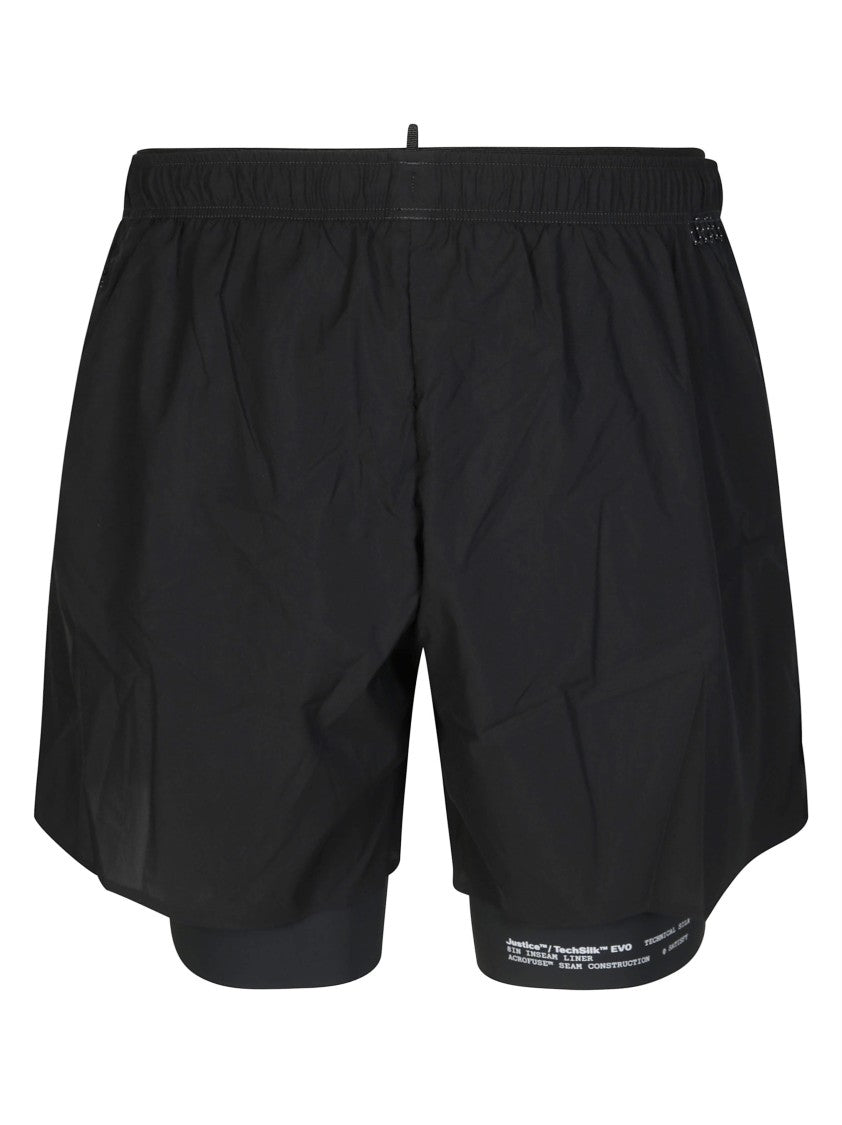 Satisfy Black Layered Rippy Cordura Shorts