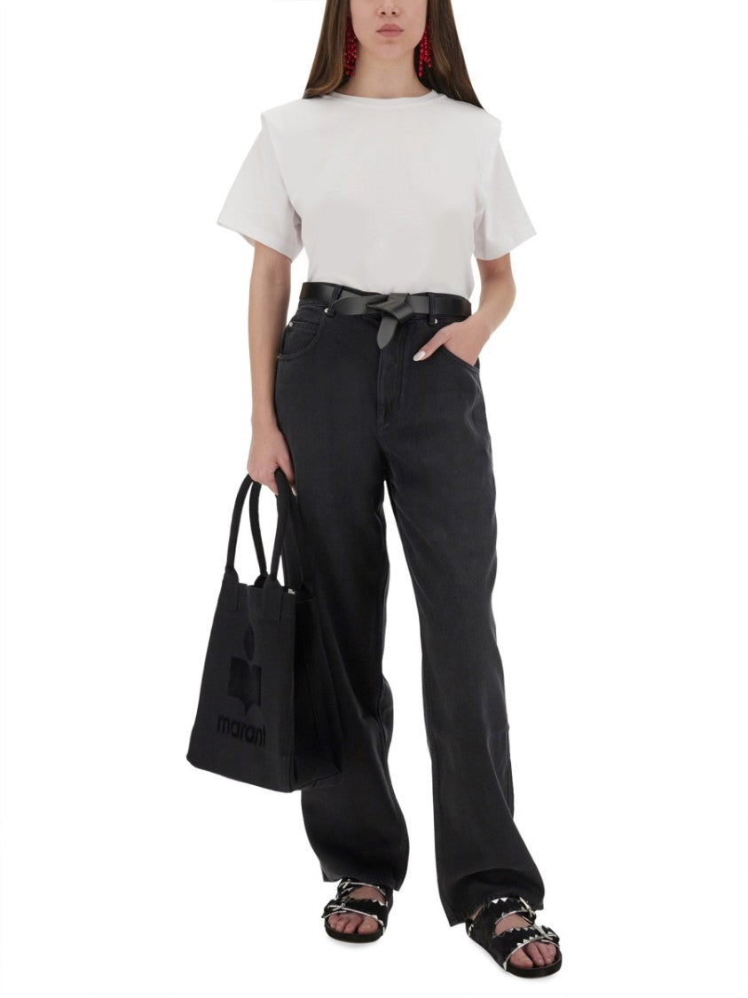 Isabel Marant Zelitos Boxy Structured Cotton T-Shirt
