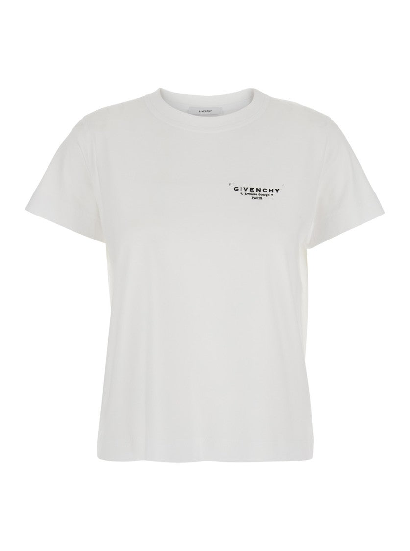 Givenchy White Crewneck T-Shirt