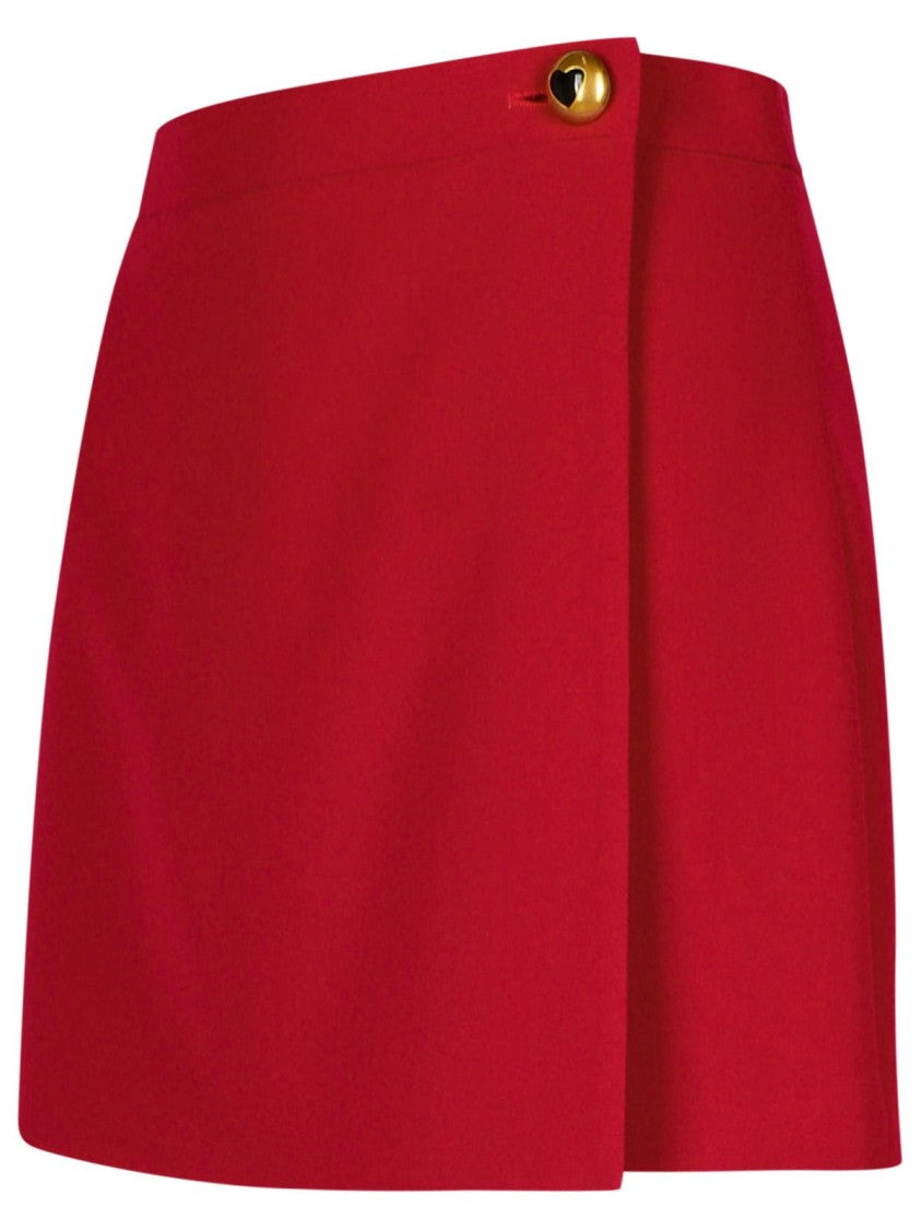 Moschino Burgundy Polyester Blend Shorts