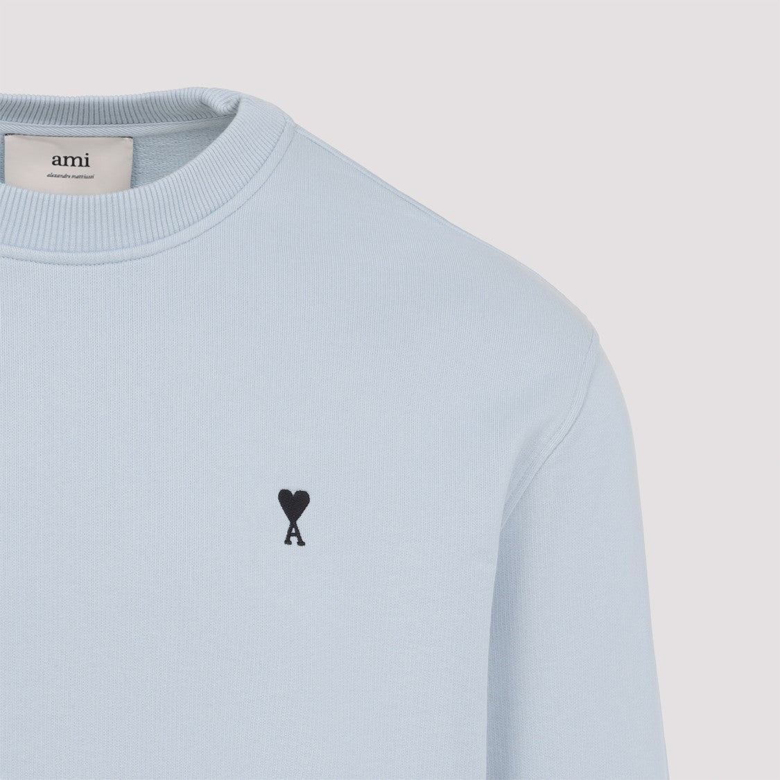 Ami De Coeur Light Blue Cotton Sweatshirt