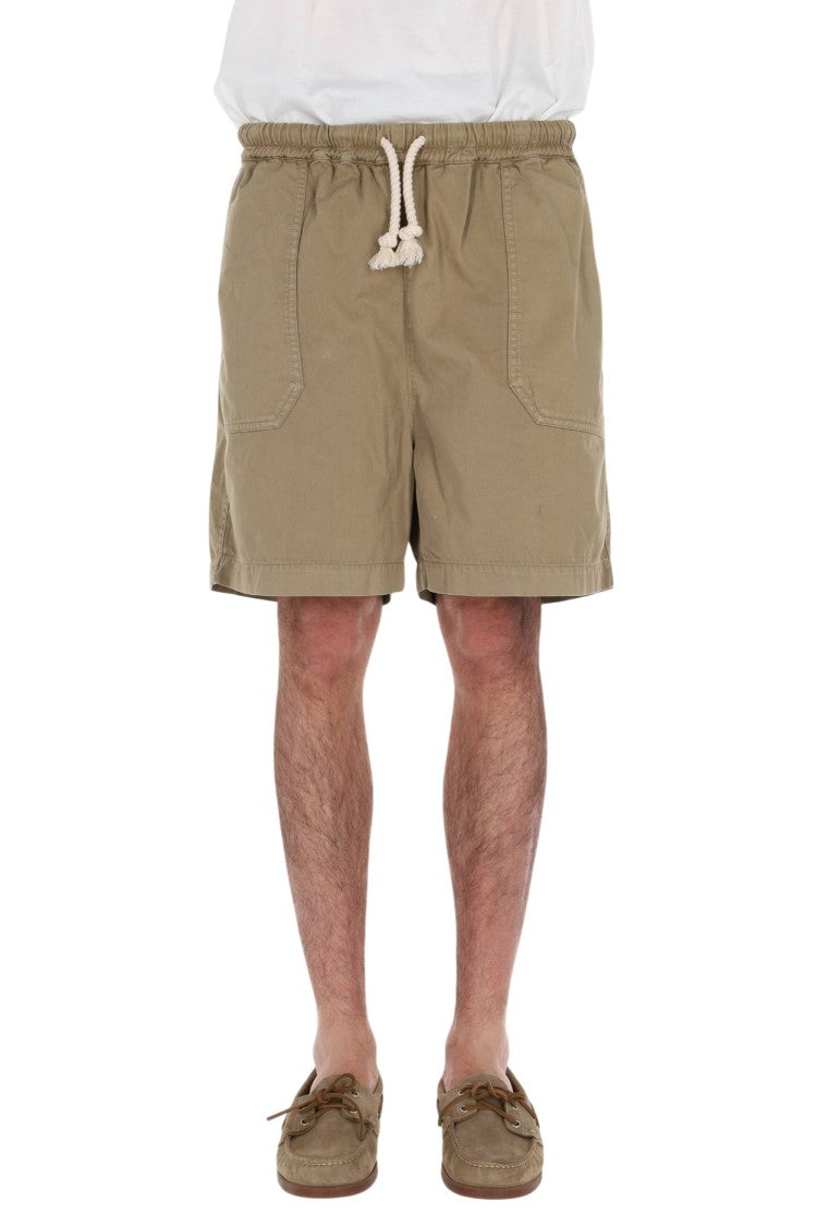 Officine Generale Fitz Twill Drawstring Casual Shorts
