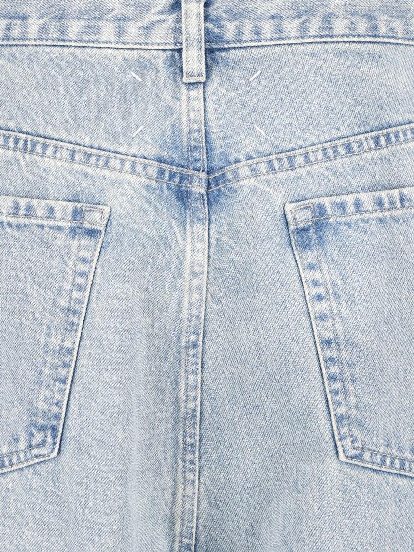 Maison Margiela Blue Four Stitches Wide-Leg Denim Jeans