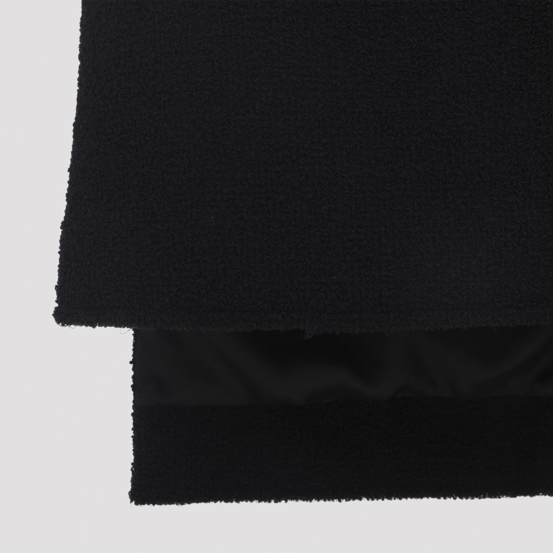 Lanvin Black Asymmetric Straight-Fit Virgin Wool Skirt