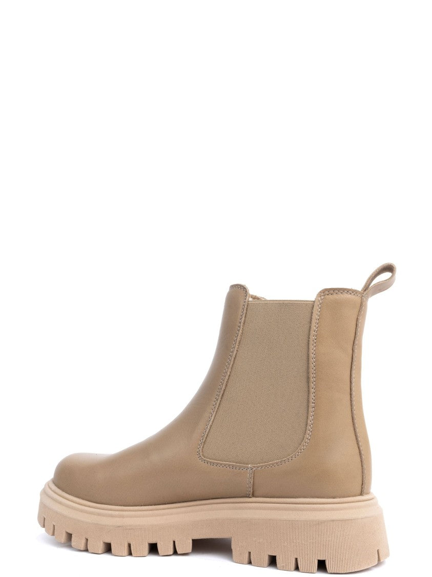 Sergio Moretti Sole Beige Ankle Boots