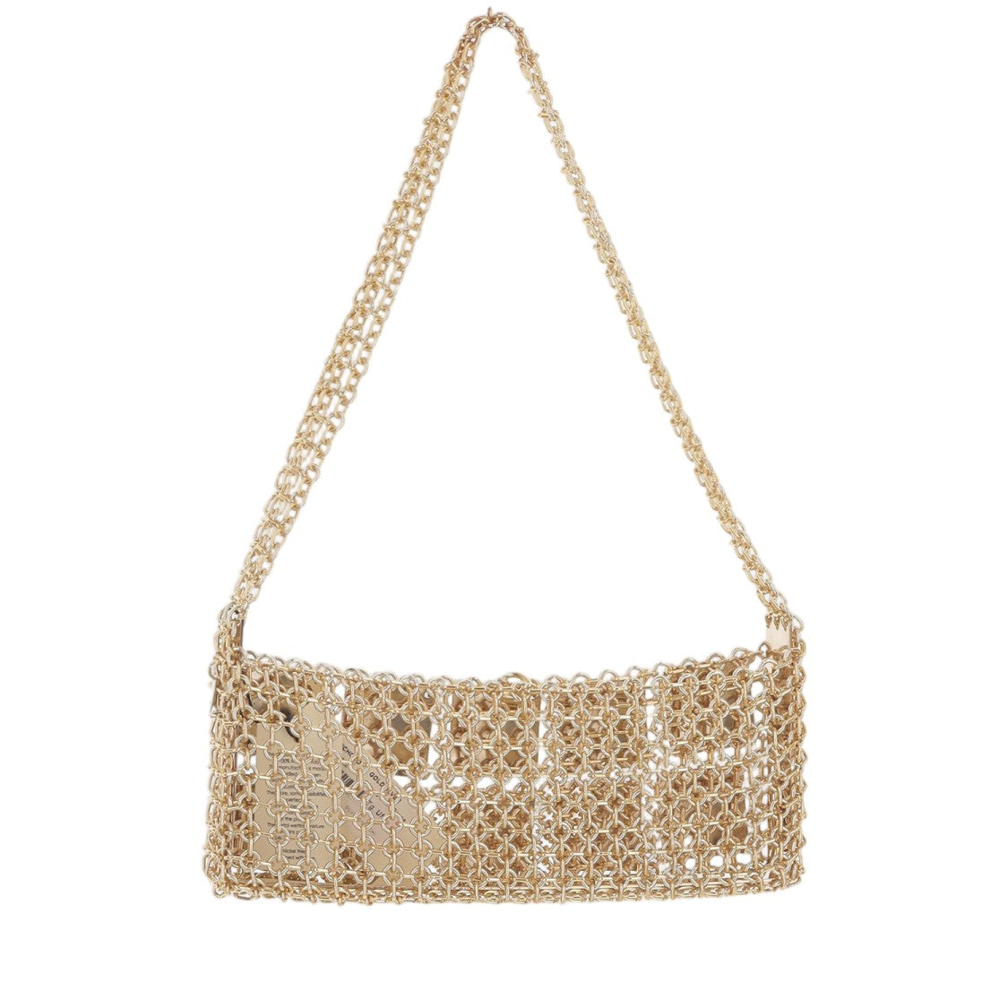 Silvia Gnecchi Bag With Rigid Metal Mesh Design