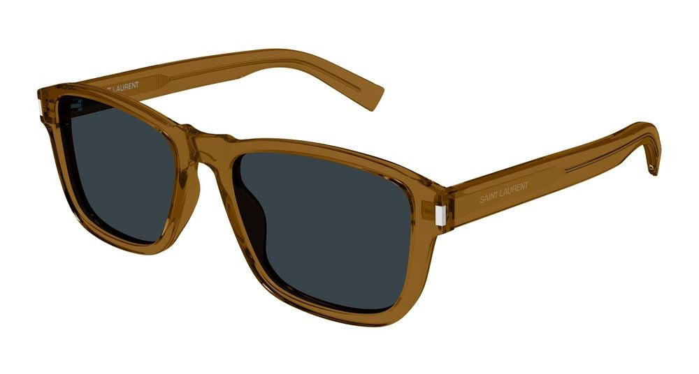 Saint Laurent Brown Translucent Brown Acetate Sunglasses