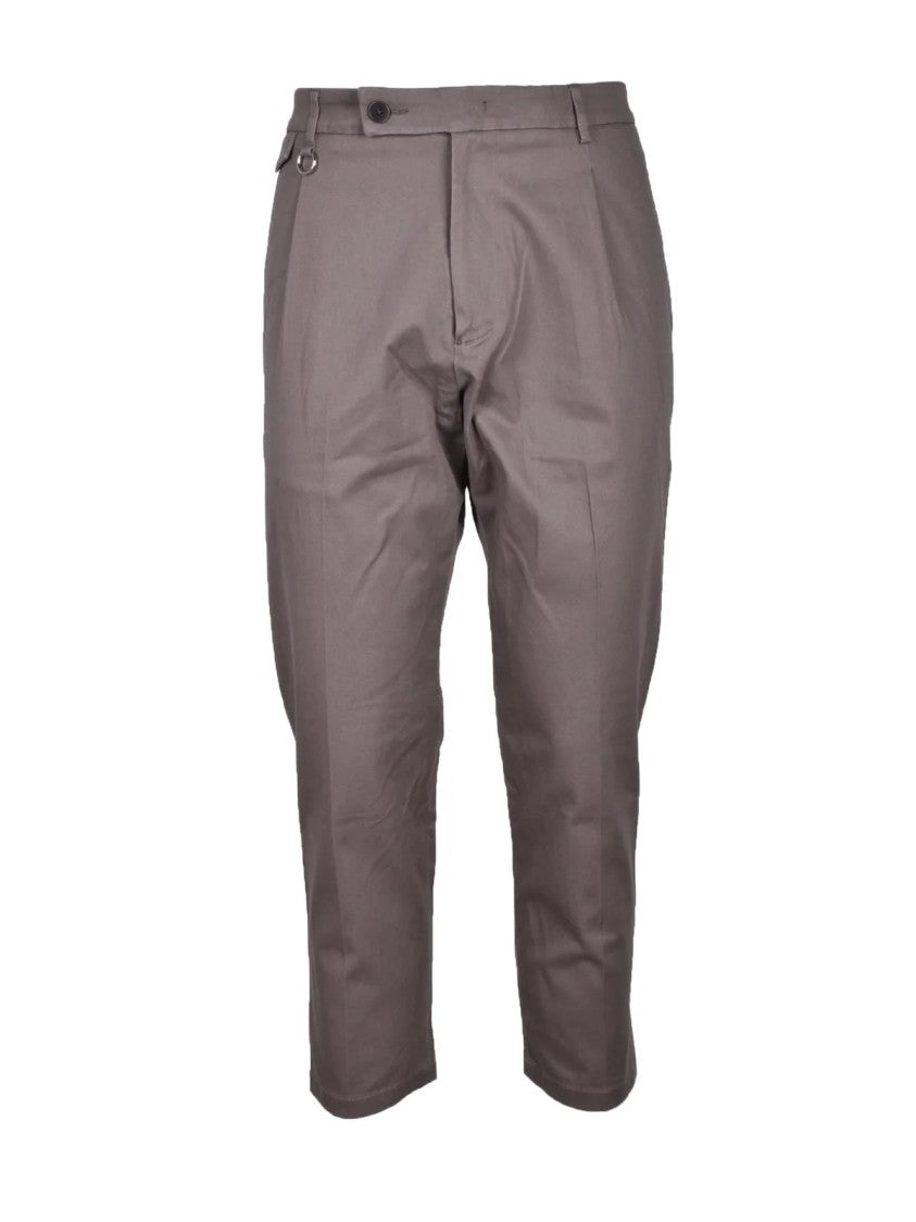 Golden Craft 1957 Tailored Turquoise Trousers With Mid-Rise Waist And Tapered Cut