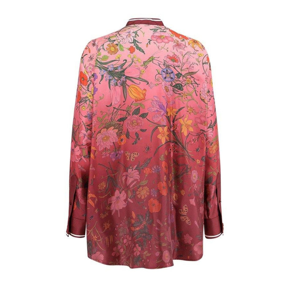 Gucci Gradient Floral Print Gucci Long-Sleeved Shirt