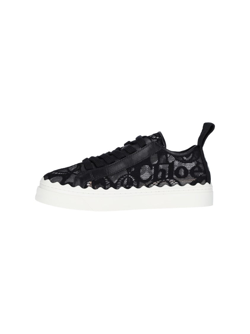 Chloé Low-Top Minimalist Sneakers With Smooth Finish