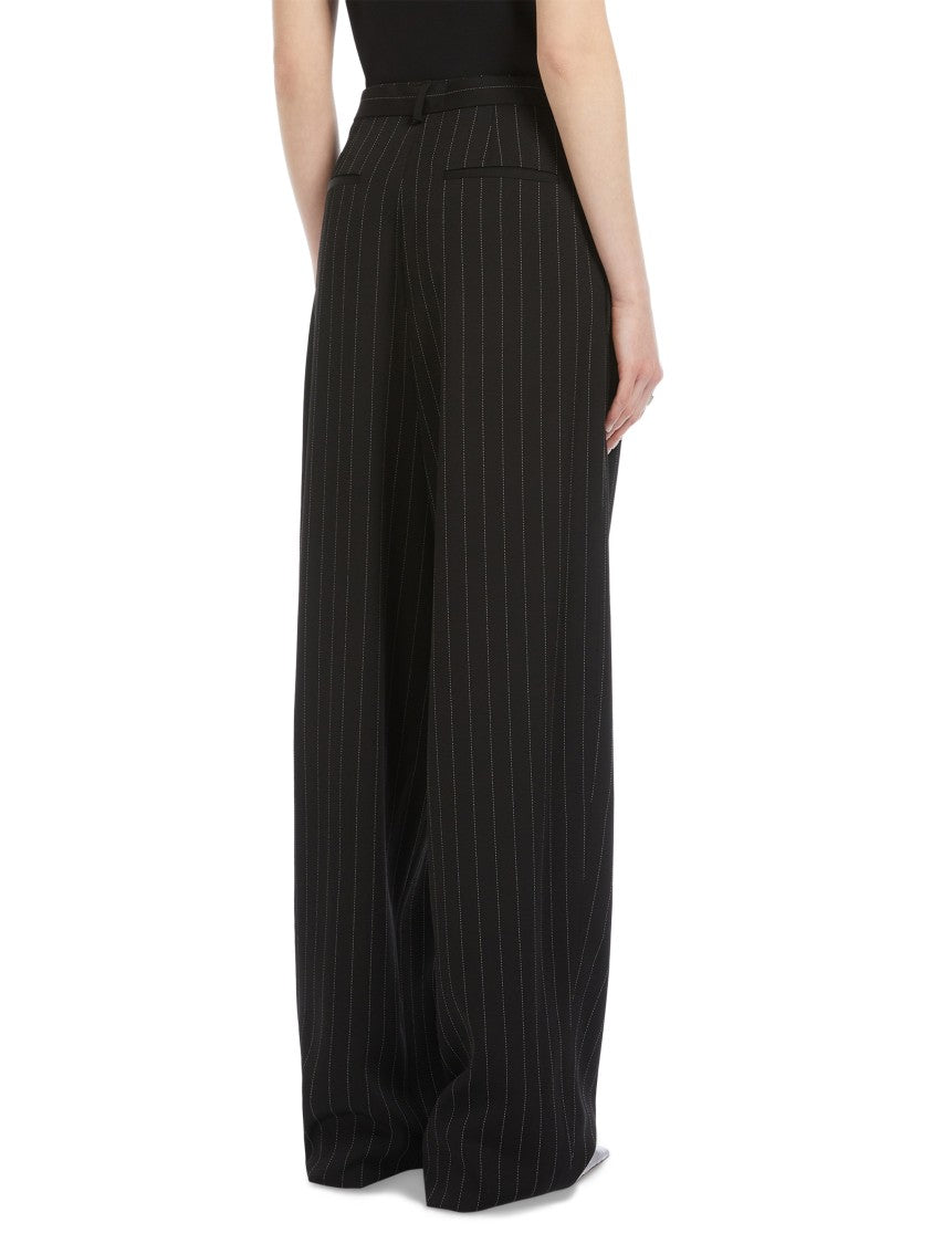 Max Mara Wide-Leg Trousers With High Waist And Belt Detail