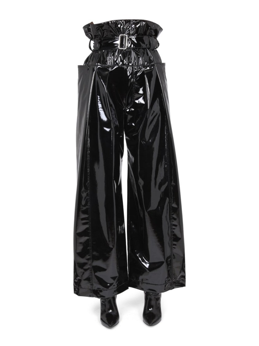 Philosophy Di Lorenzo Serafini High Paperbag Waist Vinyl Pants